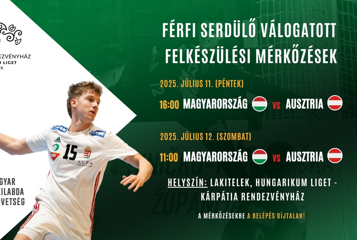 Férfi serdülő kézilabda válogatott felkészülési mérkőzések