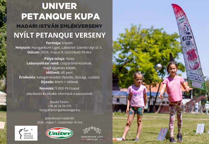Univer Petanque Kupa - Madari István emlékverseny