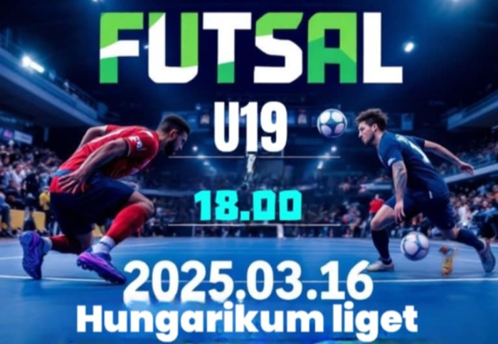 U19 futsal mérkőzés