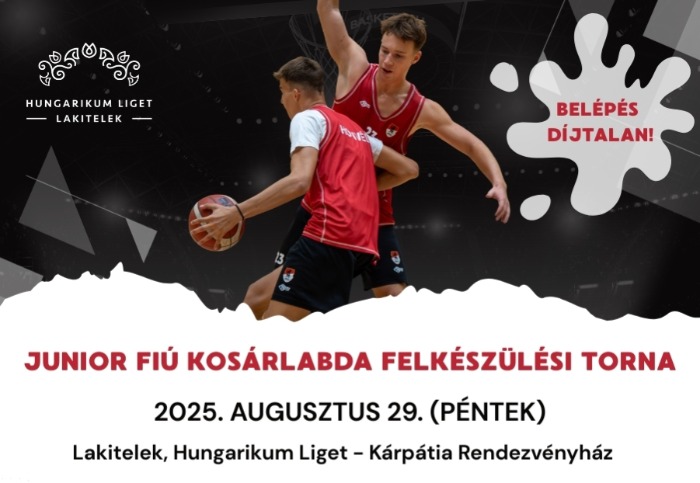 Junior fiú kosárlabda felkészülési torna