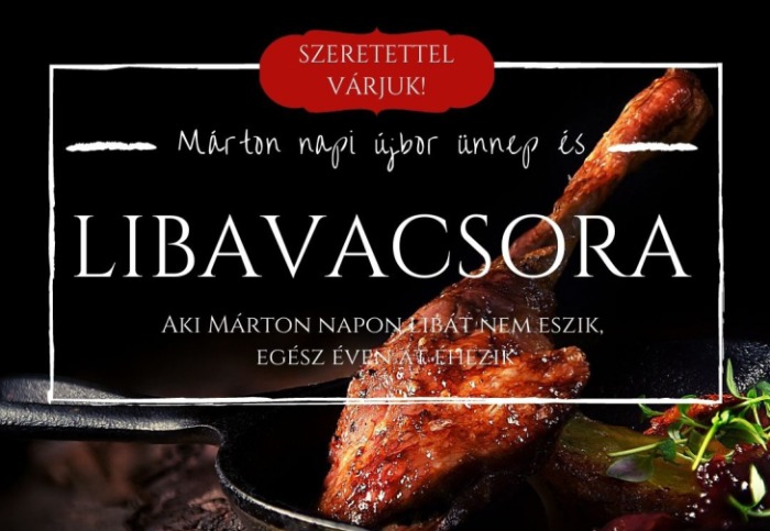 Szent Márton napi újbor ünnep és libavacsora 