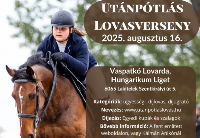 Utánpótlás Lovasverseny - augusztus 16.