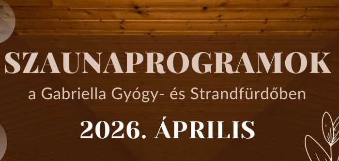 2026. áprilisi szaunaprogramok